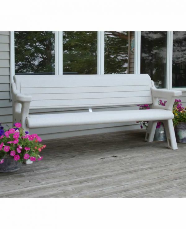 Wave Armor Outdoor Bench Deck Application Lifestyle
