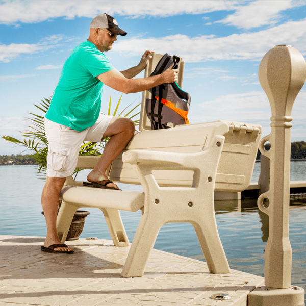 Wave Armor Dock Bench Storage Box