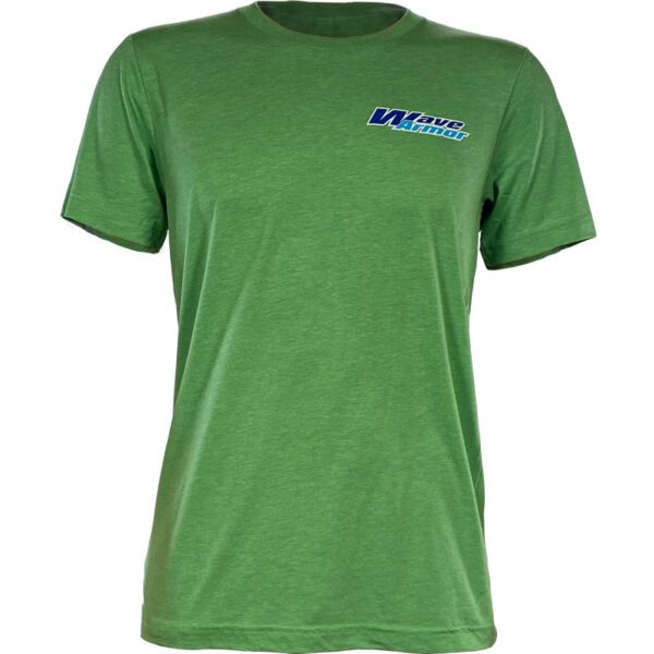 Wave Armor Bright Green Crew Neck T-Shirt Front