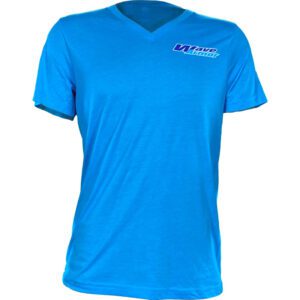 Wave Armor Light Blue V-Neck T-Shirt Front