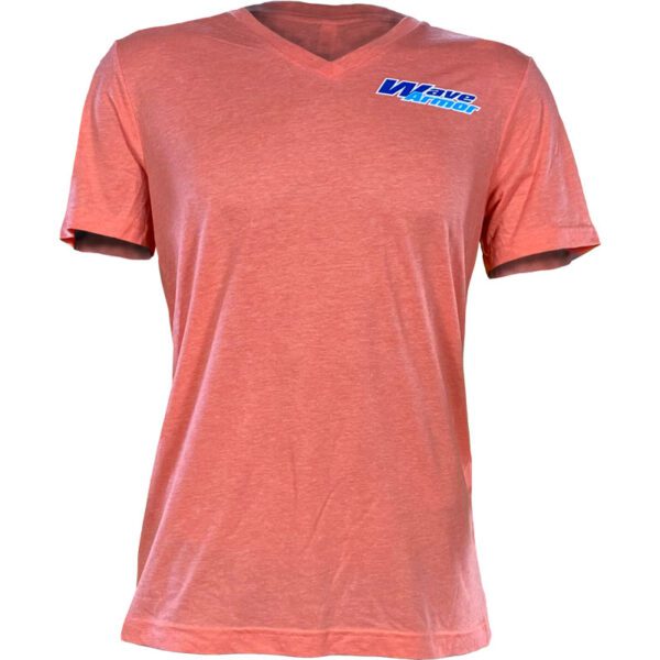 Wave Armor Coral V-Neck T-Shirt Front