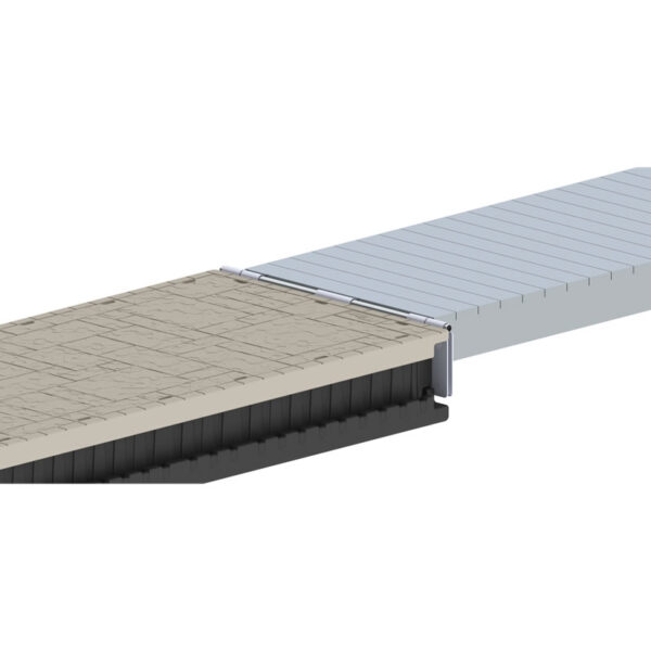 Wave Armor 60" Aluminum Universal Dock Hinge for Securing Wave Dock to Floating Dock, Custom Ramps or Gangways