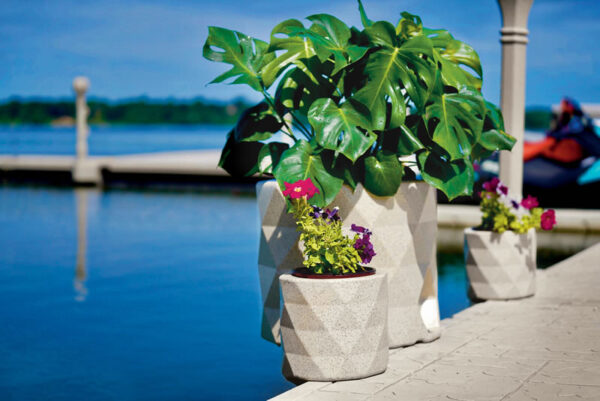 Wave Armor Small and Large Flower Pot Planter Dock Accessory Lifestyle