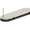 Wave Armor Flag Pole Sleeve on Half Round Dock Section Application