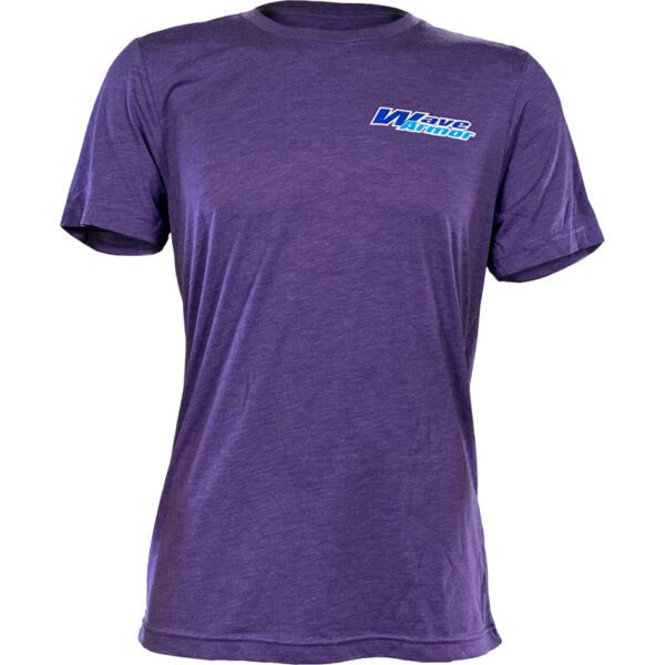 Wave Armor Purple Crew Neck T-Shirt Front