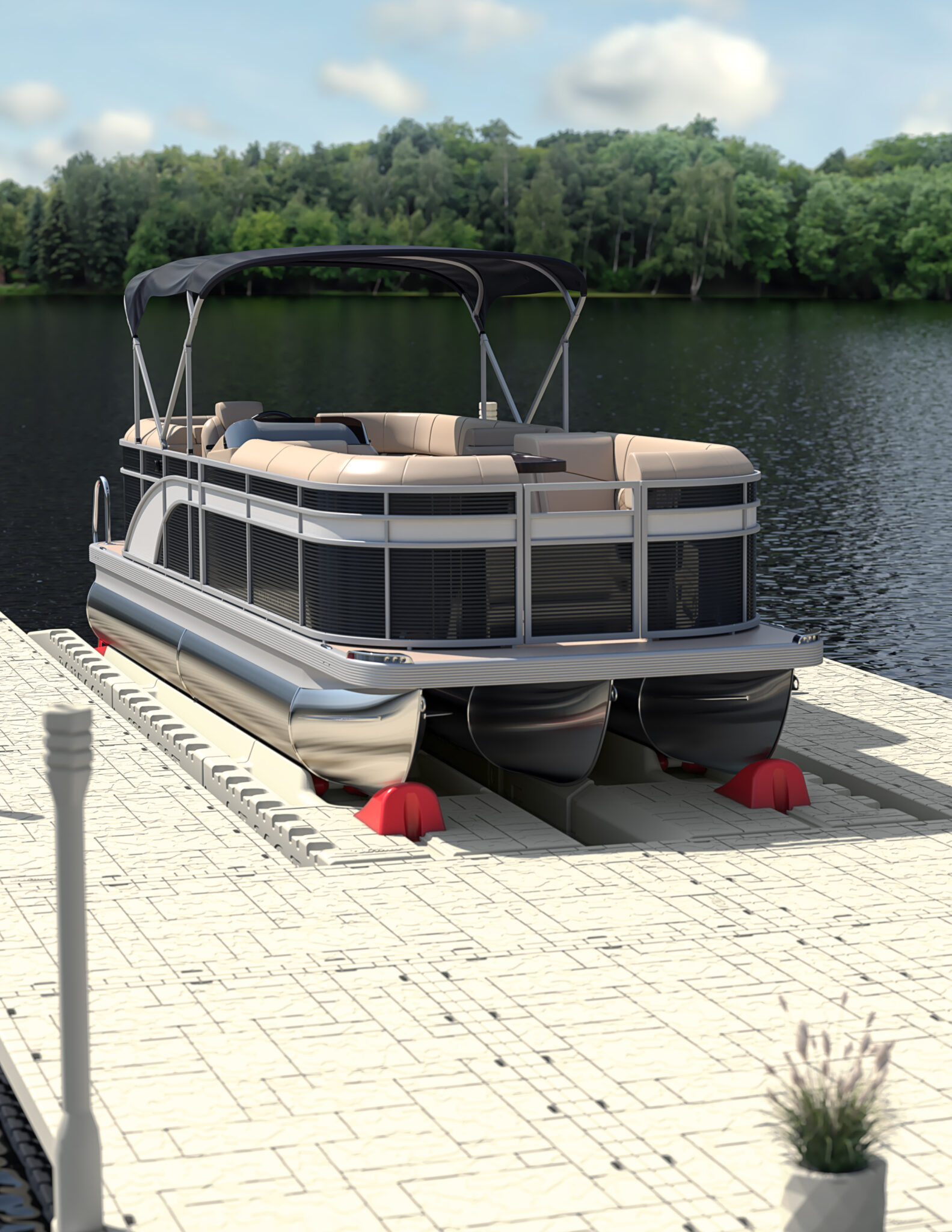 Pontoon Port - Wave Armor - Floating Docks