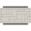 Wave Armor 30" x 60" Dock Bridge Section with Molded-in H-Beam Connection Top View