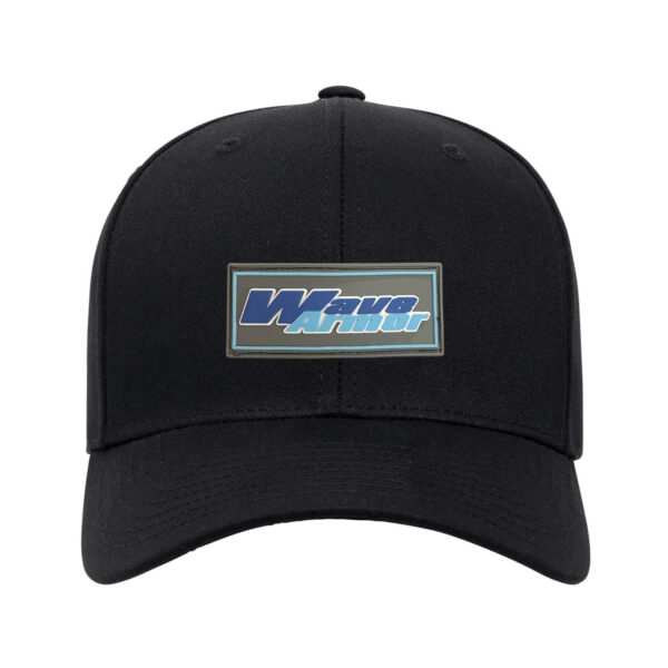 Wave Armor Black Flexfit 110 Snapback Hat with PVC Patch