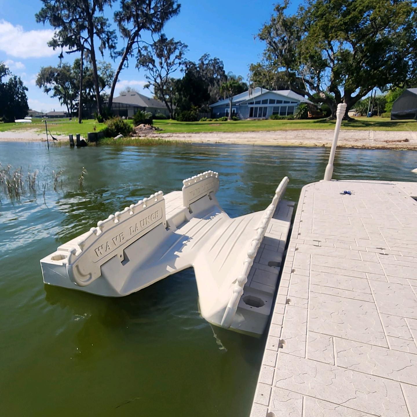 Kayak Launch with 2 Rails - Wave Armor - Floating Docks