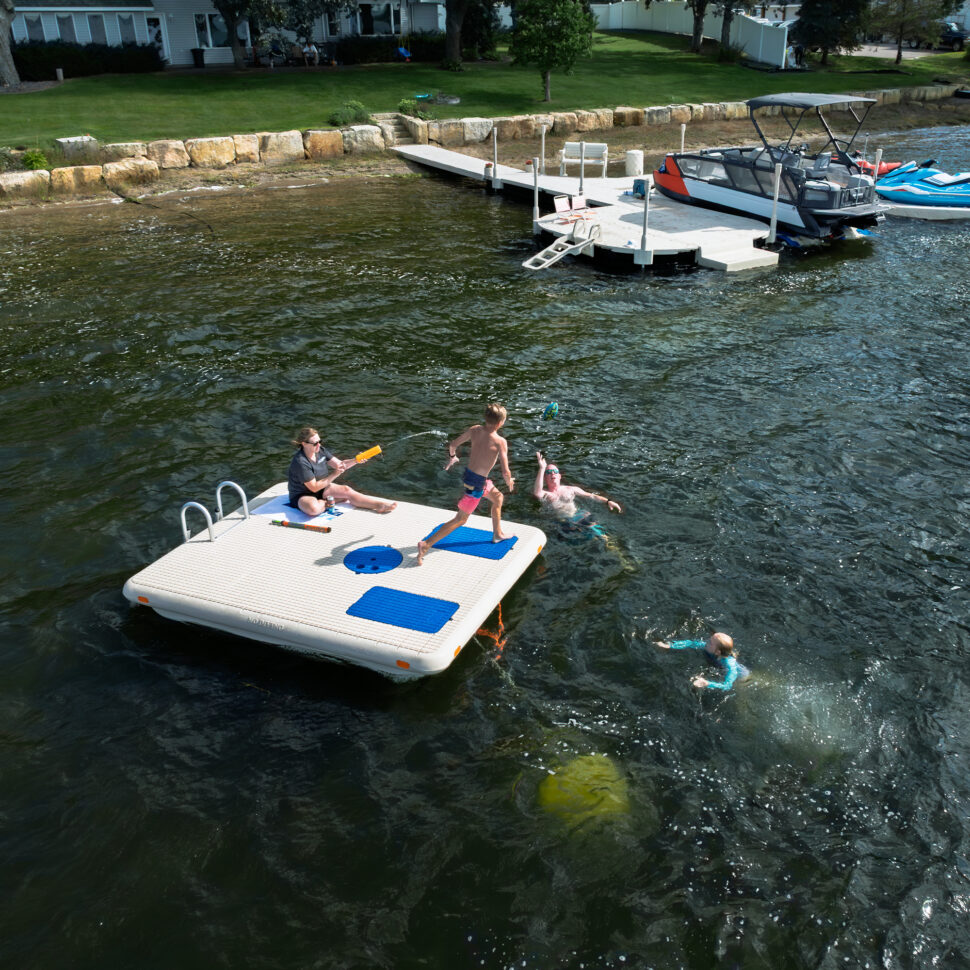 Otter Island Swim Raft - Wave Armor - Floating Docks
