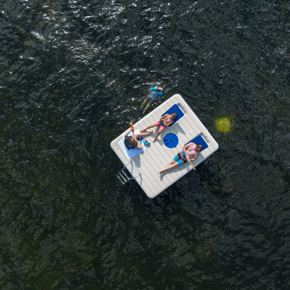 Otter Island Swim Raft - Wave Armor - Floating Docks