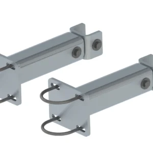 Wave Armor Heavy Duty Aluminum Extra Support Bar for Raised Bracket Fits 2" or 3" Pipes Qty 2
