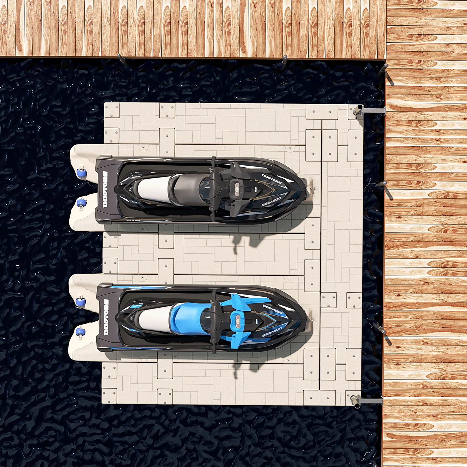 Wave Armor Pro Side Extension Deck with Connection Kit Lifestyle